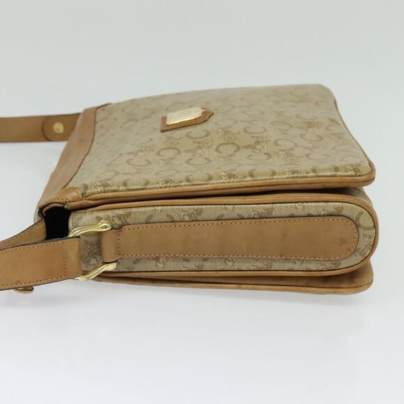 CELINE C Sulky Shoulder Bag Pvc Beige Gold - Picture 4 of 12